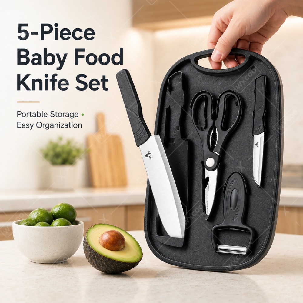 Baby Food Scissors - Juego de Cuchillos para Preparación de