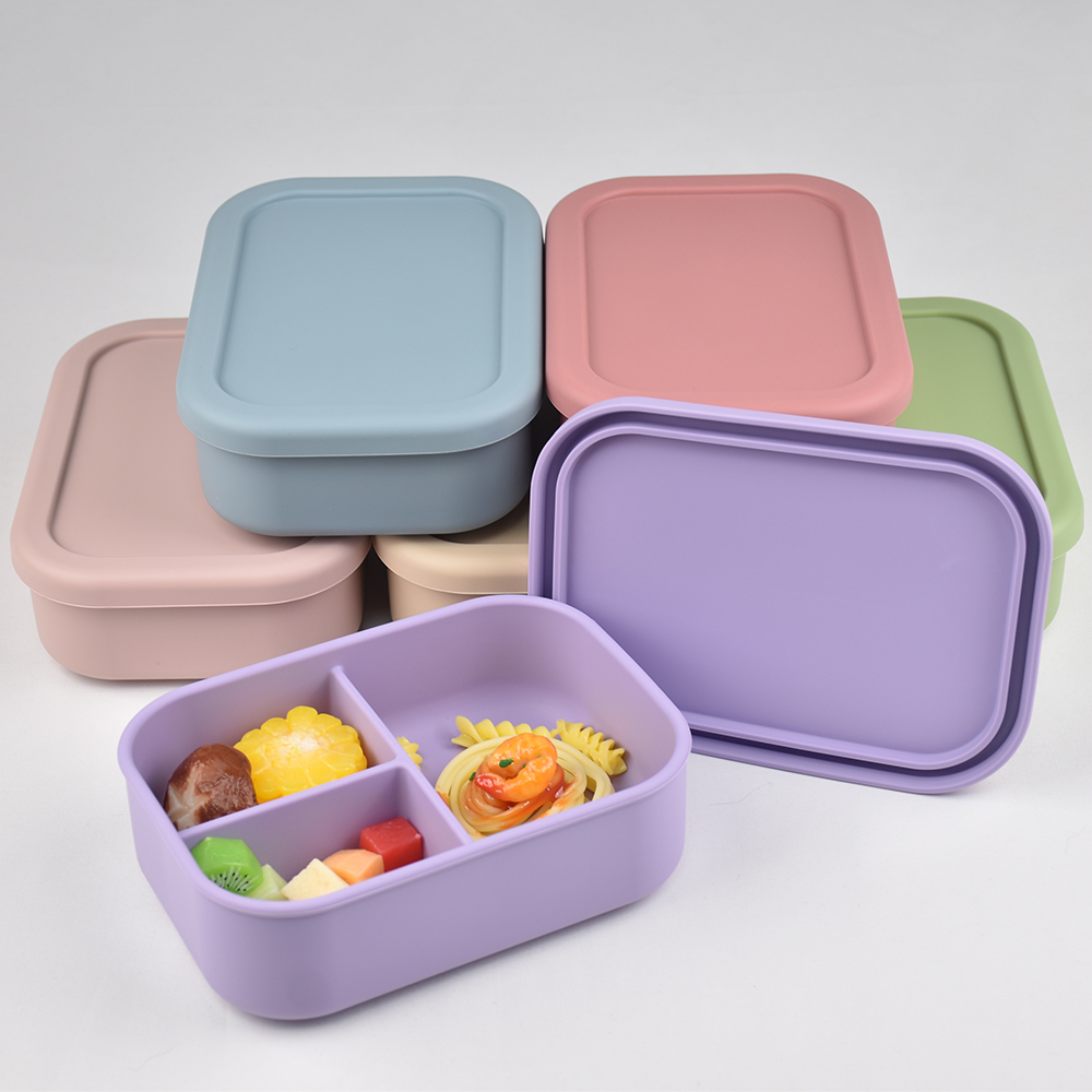 Baby Food Prep Containers - Fiambrera Bento de silicona de grado