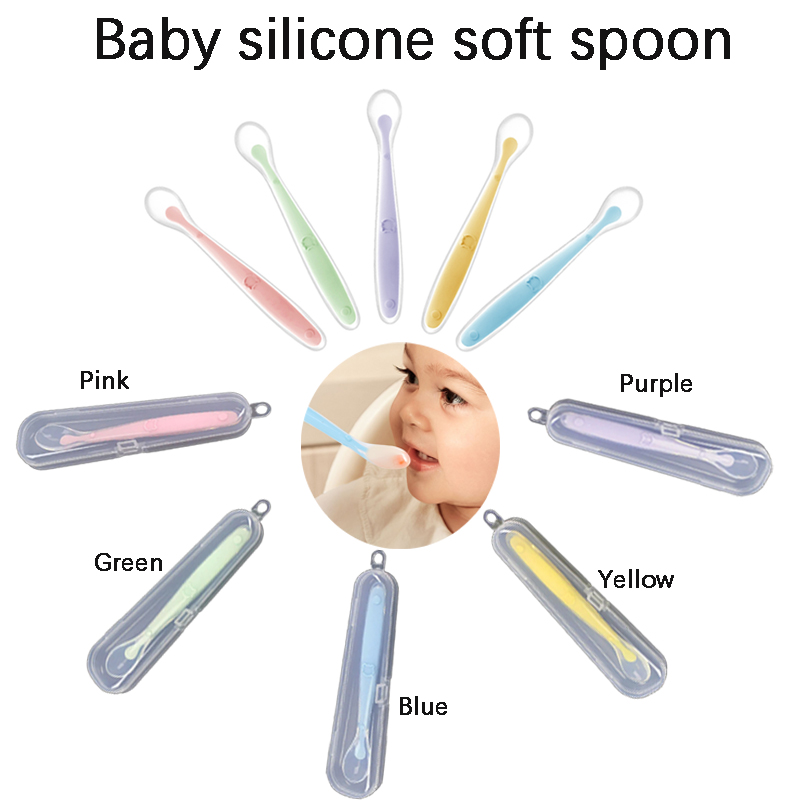 Baby Food Nutrition - Cuchara de silicona para bebé, comida