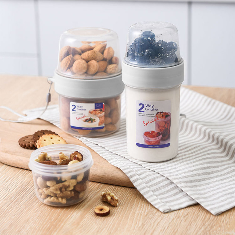 Baby Food Prep Containers - Estuche portátil de doble capa para