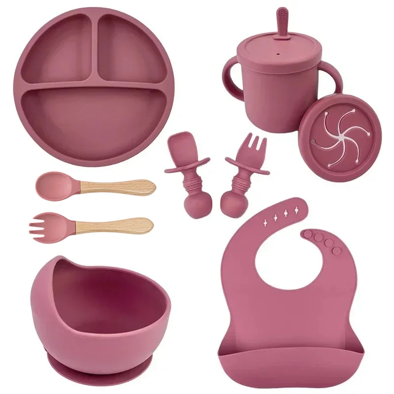Baby Food Nutrition - Juego de platos de silicona de