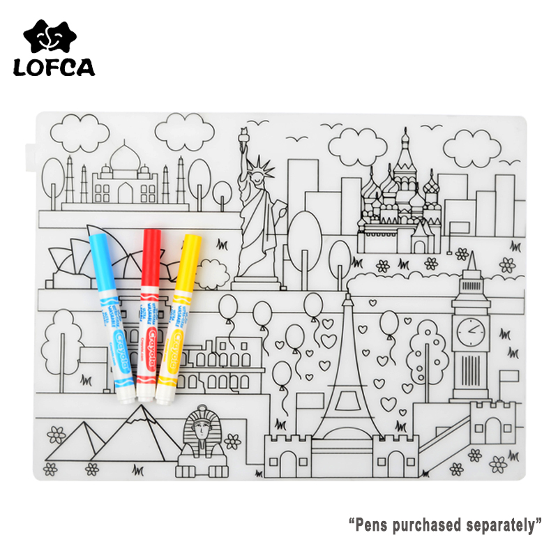 Baby Food Universe - Mantel Individual de silicona para bebé,