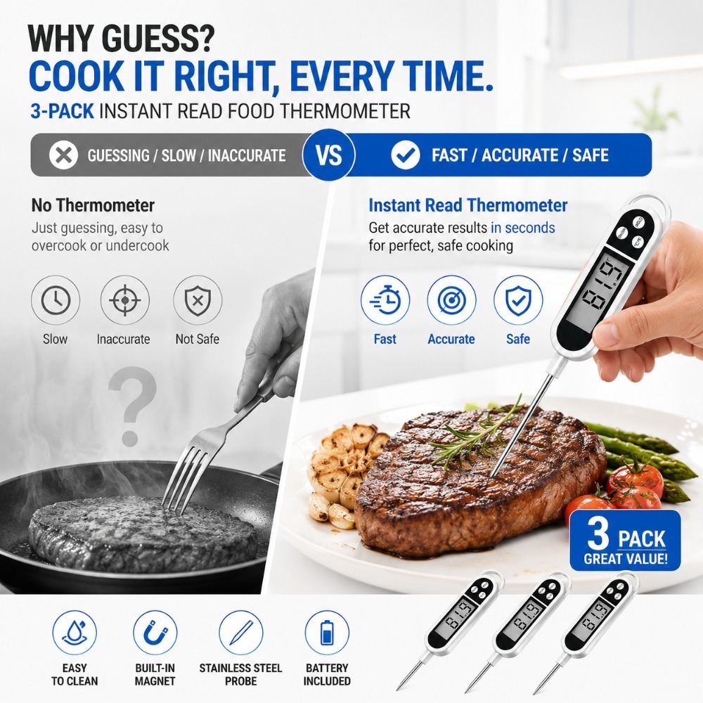 Termómetro Digital de Sonda, A - Baby Food With Meat reseña y precio