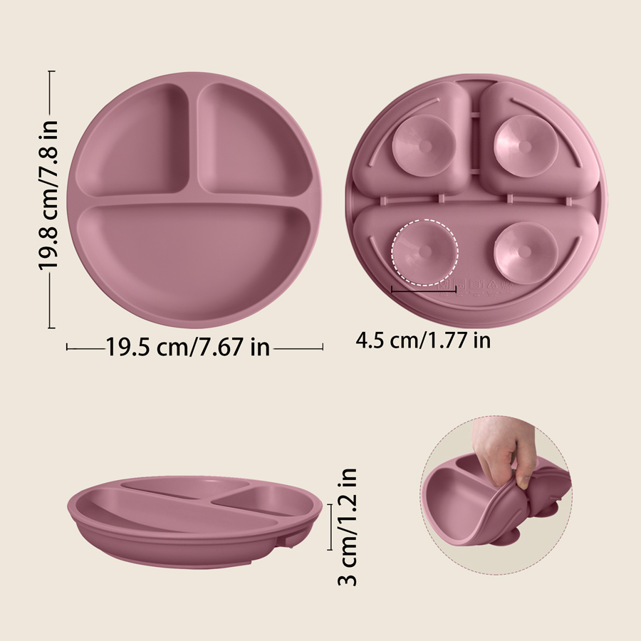 Plato de comedor de silicona c - Baby Food Universe reseña y precio
