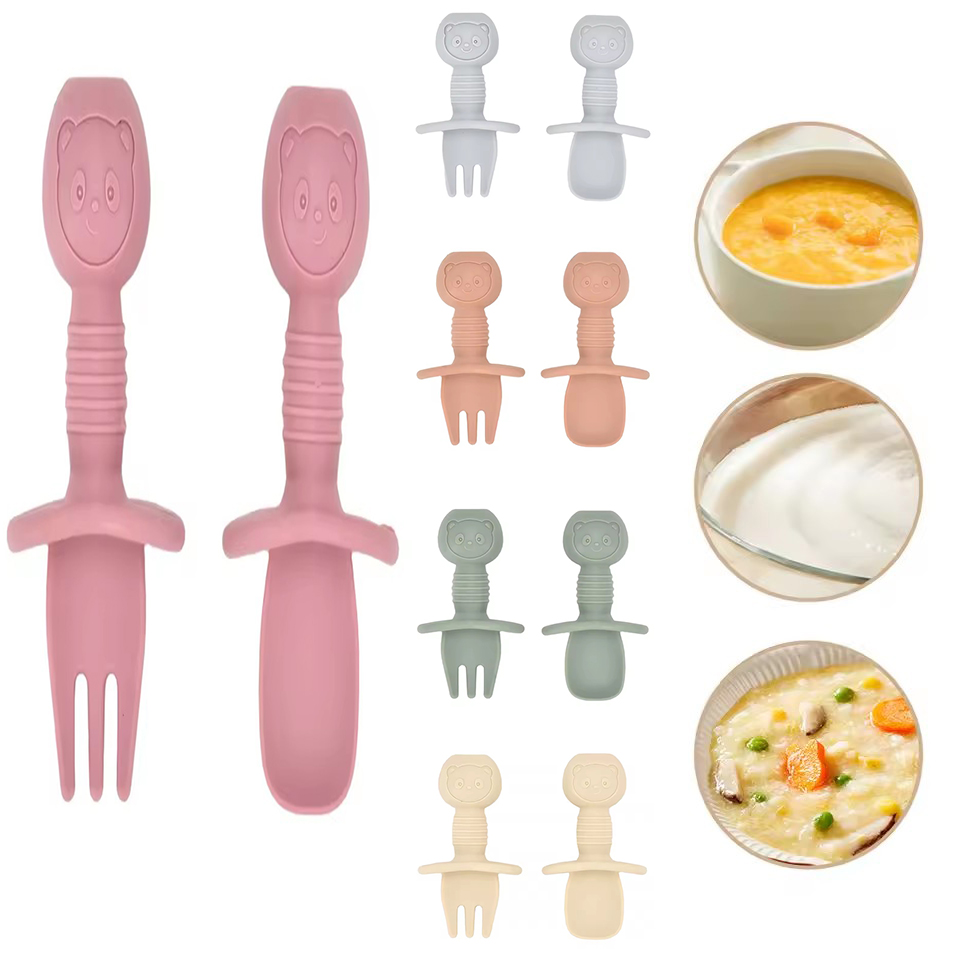 Cuchara de silicona con mango  - Baby Food Nutrition reseña y precio