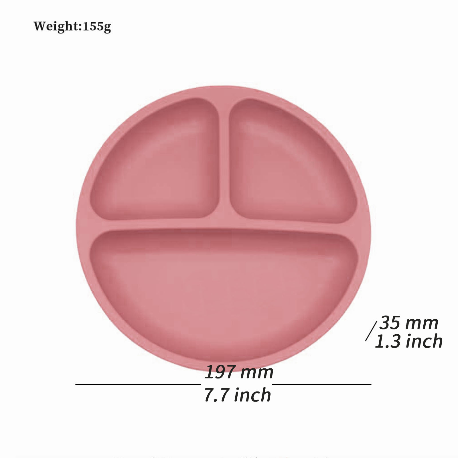 Plato dividido de silicona de  - Baby Food Nutrition reseña y precio